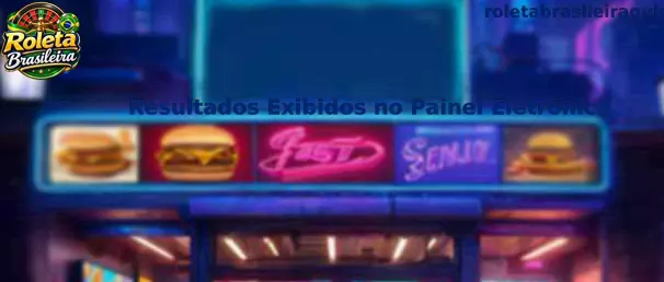 Resultados no Painel Eletrônico