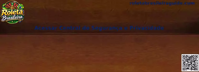 Acessar Central de Segurança e Privacidade